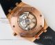 Replica Audemars Piguet Royal Oak Rose Gold 15400 Black Rubber Strap Men Watch (7)_th.jpg